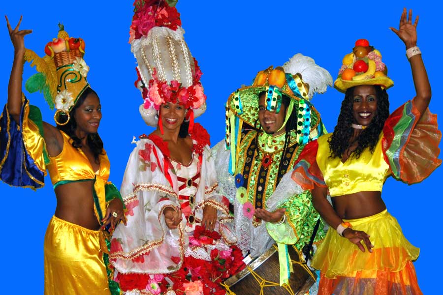 Kostüme vom Carnaval do Rio de Janeiro