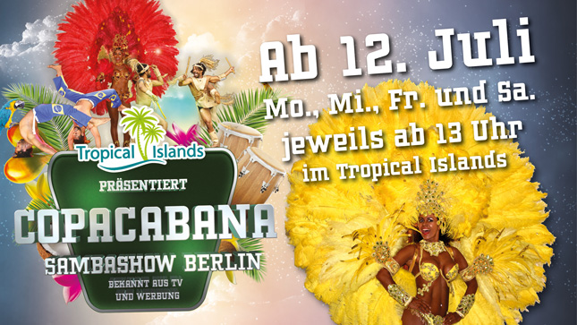Samba-Tänzerinnen aus Rio - Copacabana Sambashow Berlin!